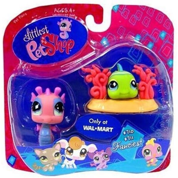 Το Littlest Pet Shop Exclusive Seahorse and Green Fish #710 και #711