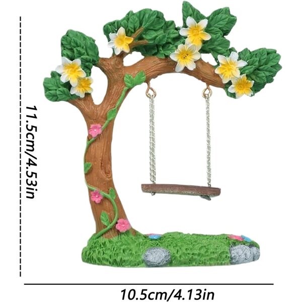 Altalena da Giardino Fatata in Resina Artificiale, Decorazione per Interni ed Esterni