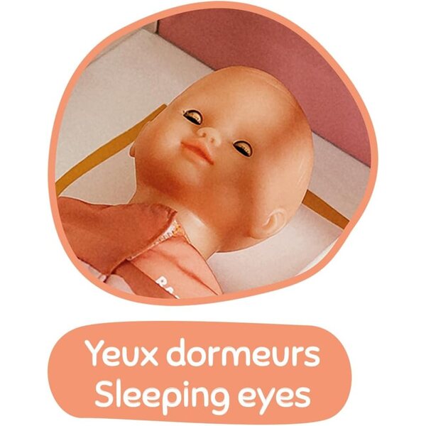 Smoby Baby Nurse Baby Love - 32 cm lėlė minkštu kūneliu, skirta 2+ metų vaikams