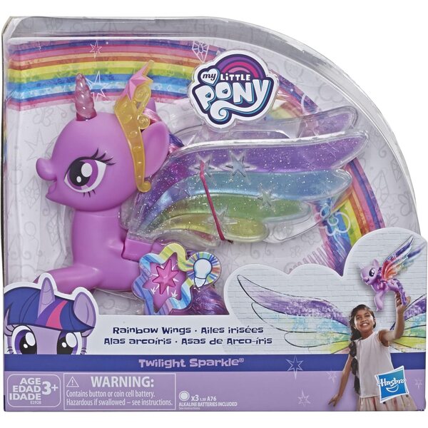 My Little Pony Twilight Sparkle Regenbogenflügel mit Lichtern und beweglichen Flügeln für Kinder