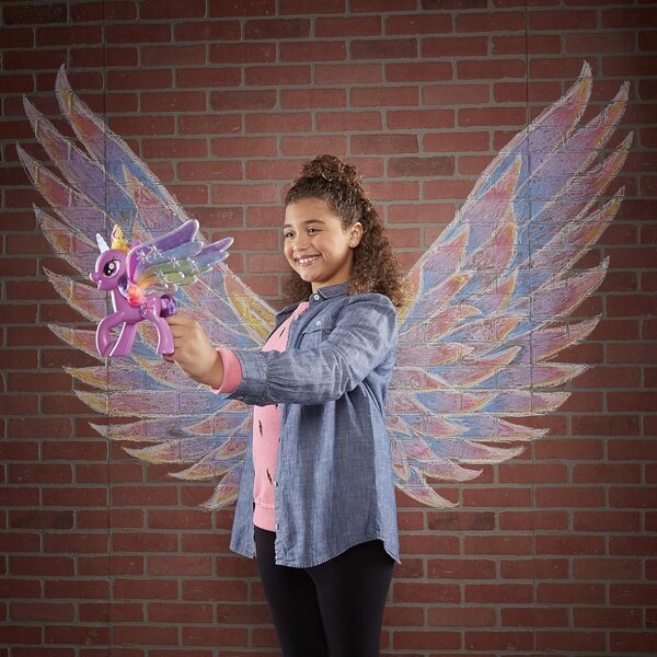 My Little Pony Twilight Sparkle Regenbogenflügel mit Lichtern und beweglichen Flügeln für Kinder