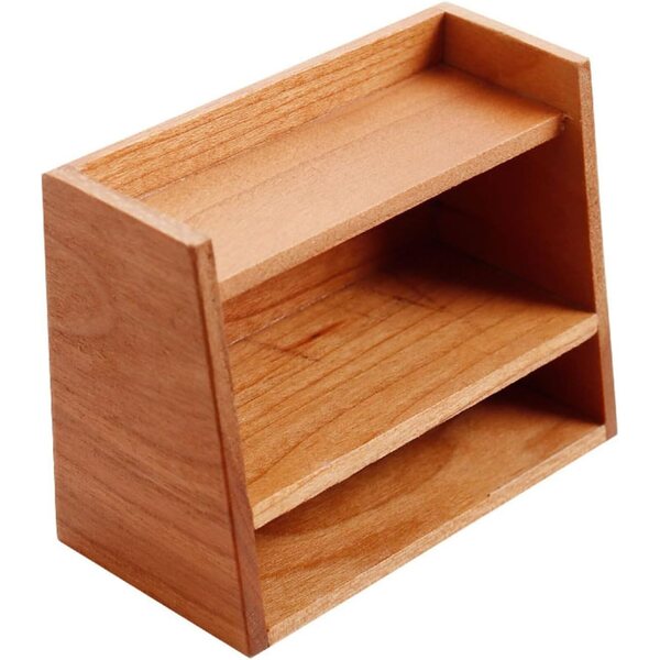 1/12 Miniatur-Holzschrank für Puppenhaus-Organizer-Zubehör OB11