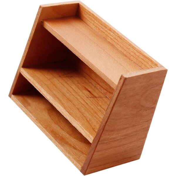 1/12 Miniatur-Holzschrank für Puppenhaus-Organizer-Zubehör OB11