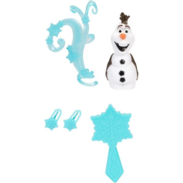 Muñeca articulada de Elsa de Frozen de Disney, 38 cm, Incluye Figura de Olaf, Cabello Trenzado icónico y Atuendo detallado. Regalo de cumpleaños para niñas de 3 años en adelante