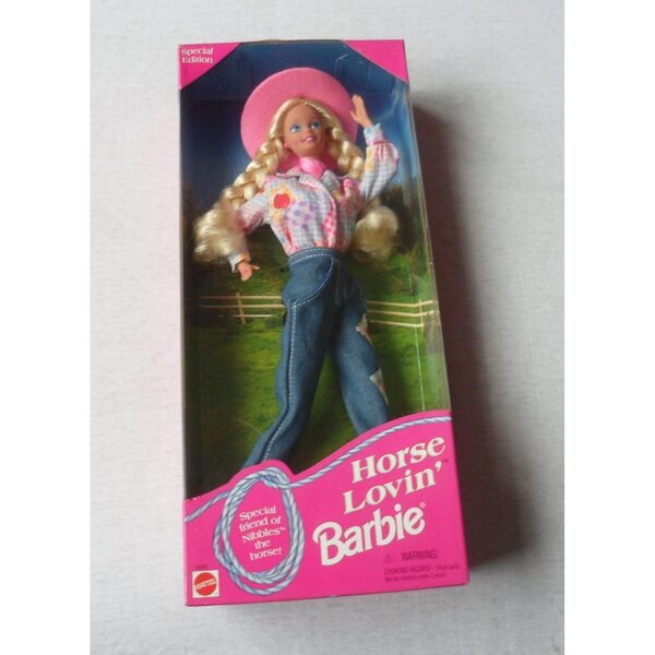 Barbie 1996 Horse Lovin : poupée et cheval de collection vintage classique