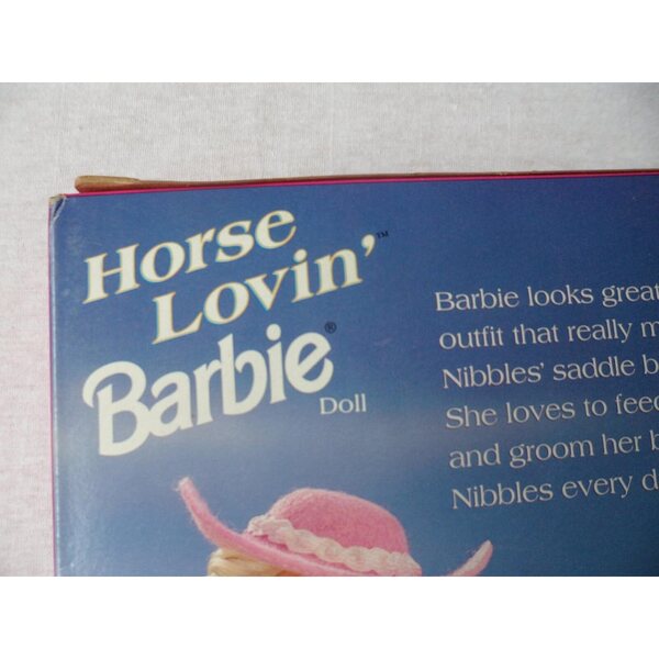 Barbie 1996 Horse Lovin : poupée et cheval de collection vintage classique