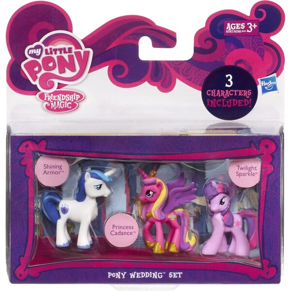 Svadobná hra My Little Pony s 3 figúrkami poníkov Twilight Sparkle a princeznej