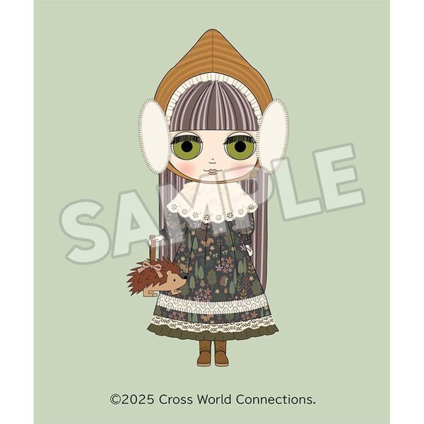 Good Smile Company Blythe Hedgehog Hazel Puppe, 30 cm, rosa und lila Haare