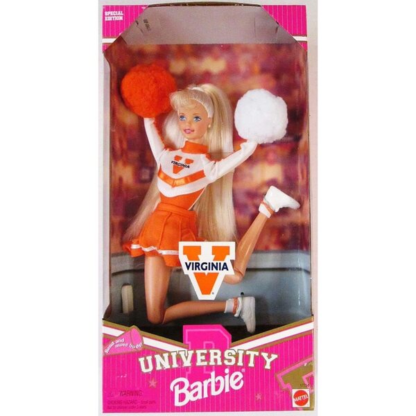 Barbie Cheerleader, posebno izdanje Sveučilišta u Virginiji, Mattel Original iz 1997