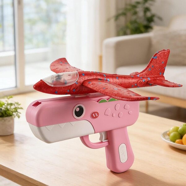 Aereo Giocattolo in Schiuma a Forma di Dinosauro per Bambini - Divertimento All'aperto