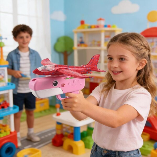 Aereo Giocattolo in Schiuma a Forma di Dinosauro per Bambini - Divertimento All'aperto