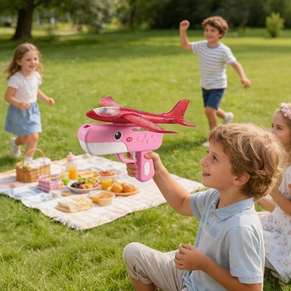 Aereo Giocattolo in Schiuma a Forma di Dinosauro per Bambini - Divertimento All'aperto