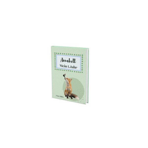 Personaliséiert Annabell Baby Album - Éischt Erënnerungen Tagebuch mat adorable Déieren