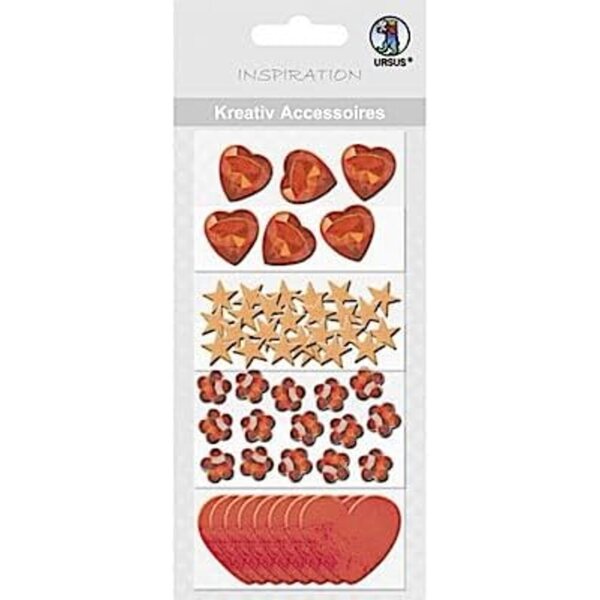 Kreativ Accessoiren mat Design 50 - Komplett Set fir Dekoratiounen an Hobbien