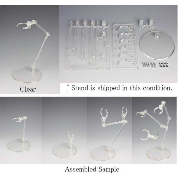 Transparent Multi Stand Support 5 Stécker fir Collectible Figuren