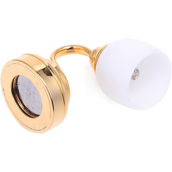 1/12 Miniatur-LED-Wandleuchte für Puppenhäuser – elegante Metallapplikation