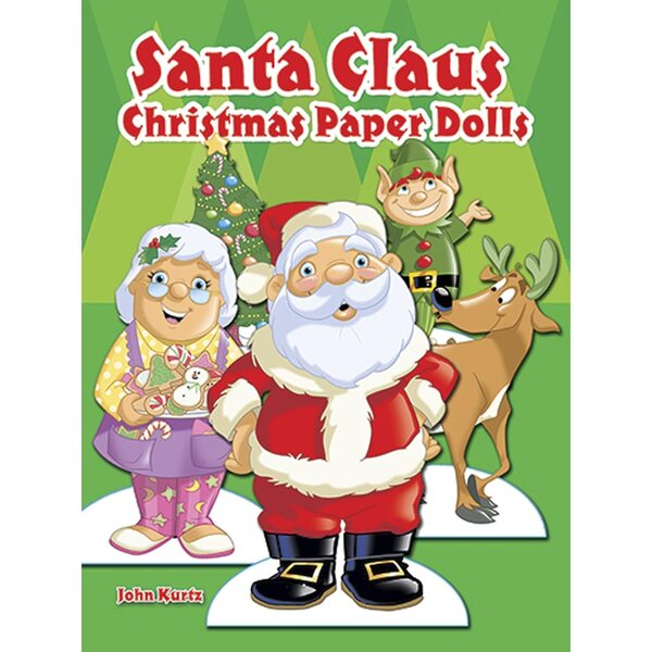 Weihnachtsmann-Papierpuppen: Weihnachtskostüme und Figuren für kreative Kinder