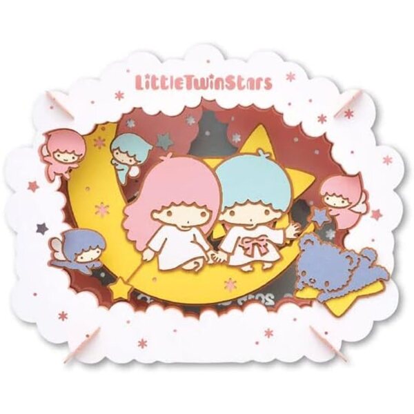 Ensky Paper Theatre Sanrio Charaktere Little Twin Stars 3D-Puzzle 80x10 cm