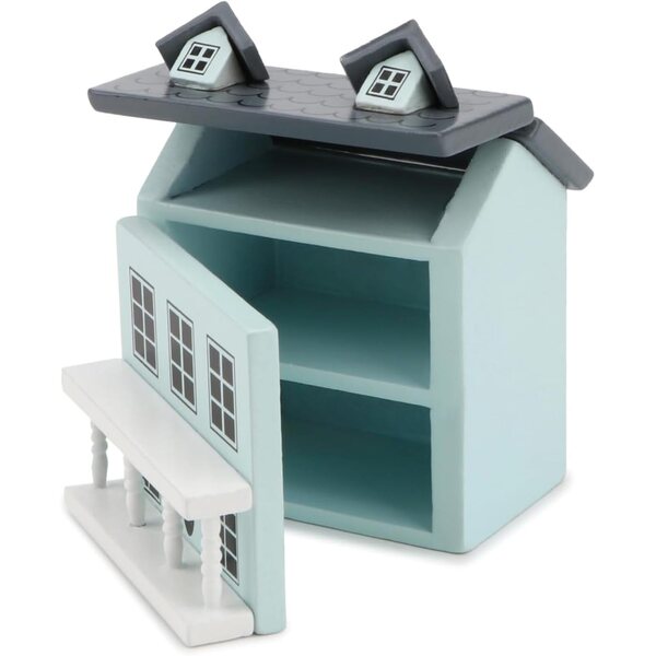 Statuetta vintage in legno miniatura per decorare casa e scrivania, stile cottage