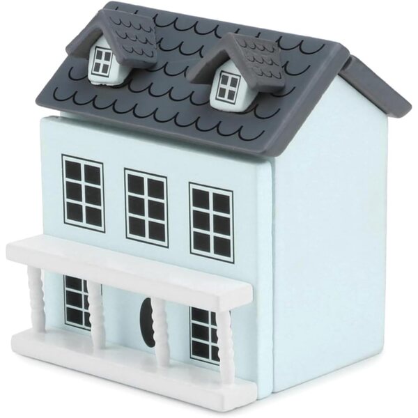 Statuetta vintage in legno miniatura per decorare casa e scrivania, stile cottage