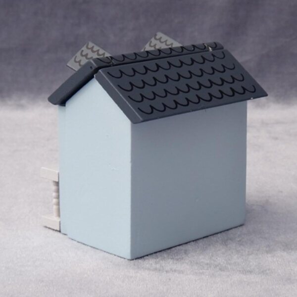 Statuetta vintage in legno miniatura per decorare casa e scrivania, stile cottage