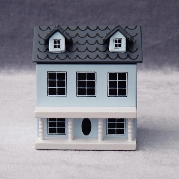Statuetta vintage in legno miniatura per decorare casa e scrivania, stile cottage