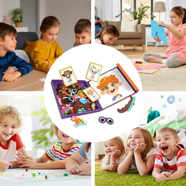 Magnetisches Anziehspiel für Mädchen von 3–6 Jahren – lehrreiches und tragbares Puzzle