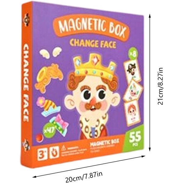 Magnetisches Anziehspiel für Mädchen von 3–6 Jahren – lehrreiches und tragbares Puzzle