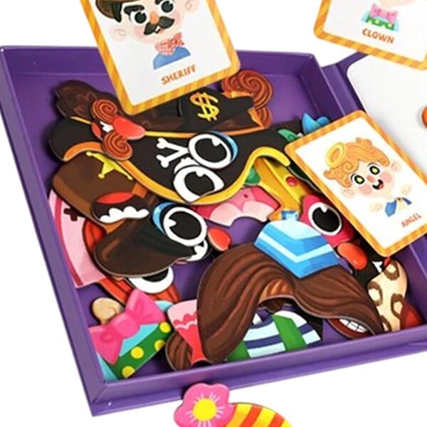 Magnetisches Anziehspiel für Mädchen von 3–6 Jahren – lehrreiches und tragbares Puzzle