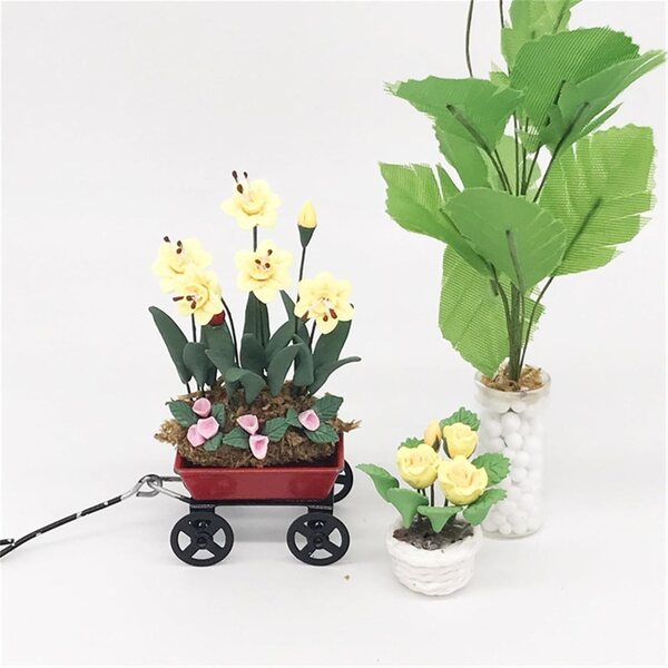 Fiore Miniatura in Resina per Casa delle Bambole e Decorazioni 6,5 cm