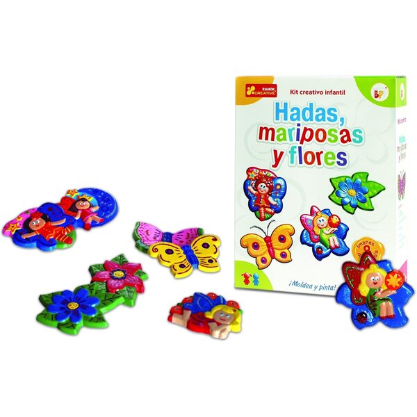 NEO+ Kreativ Spill Hadas, Mariposas a Flores fir dekorativ Magnete ze kreéieren