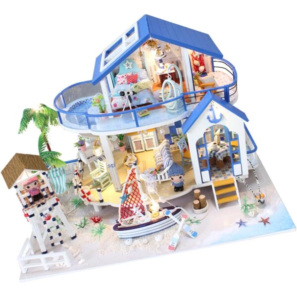 Hemobllo Wooden House Mini Educational Kit για παιδιά 32x22 cm