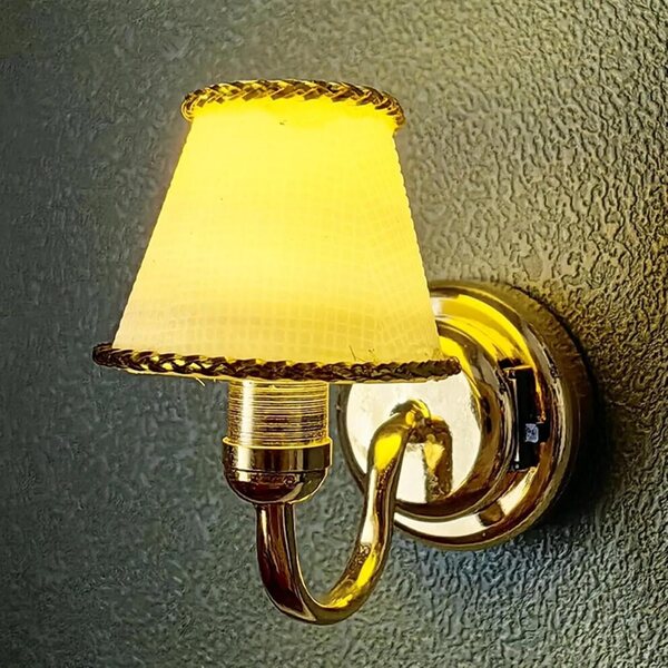 Wandlampe Miniatur Metall Puppenhaus Wohnzimmer Rollenspiel