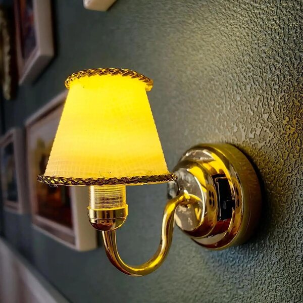 Wandlampe Miniatur Metall Puppenhaus Wohnzimmer Rollenspiel