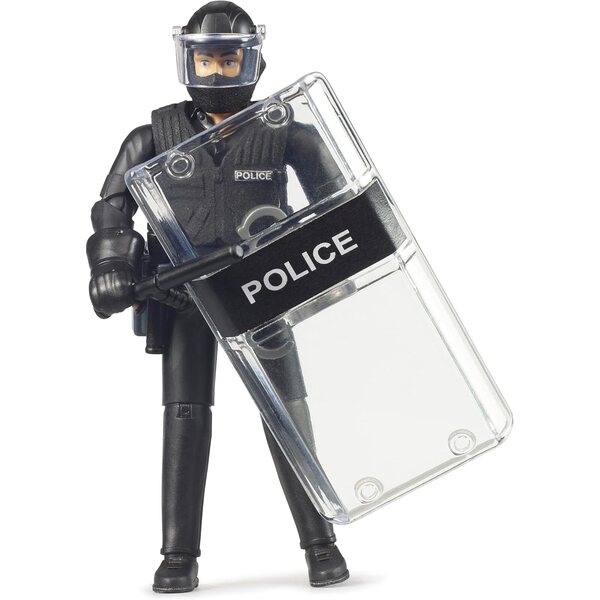 Bruder 62151 - bworld Figura Fuerzas Especiales de la Policía - Figura de Juguete, policía, intervención, Unidad Especial, Persona