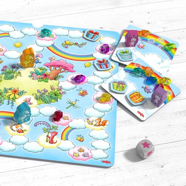 HABA Unicornio Destello: verzameling van 9 bordspellen voor kinderen vanaf 3 jaar