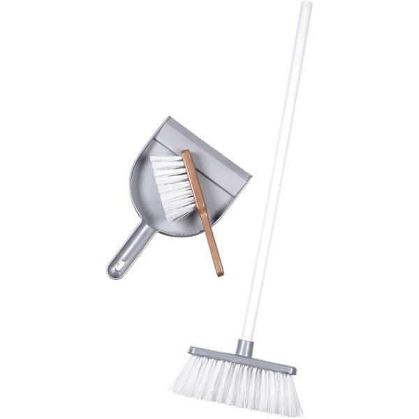 Smoby schoonmaakset voor kinderen met bezem, blik en schop - imitatiespel voor 3+ jaar