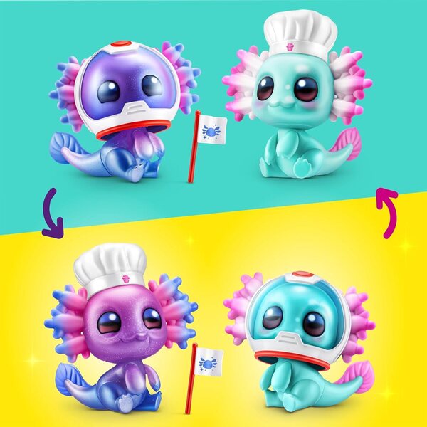 5 SURPRISE ZURU Axolotls : découvrez 2 capsules avec 5 accessoires exclusifs et jeu