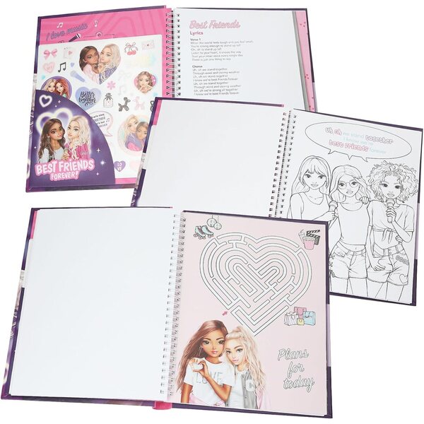 TOPModel My BFF Depesche - Livre de coloriage avec LED, sons et plus de 40 pages créatives
