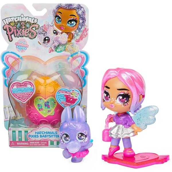 Детегледачка Hatchimals Pixies Shimmer Babies с аксесоари за деца - Колекционерски играчки