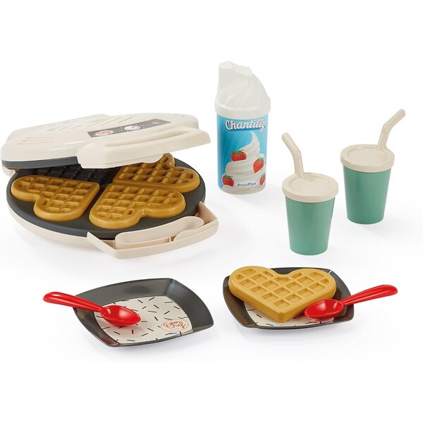 Ecoiffier 100por ciento Chef Set pequeños electrodomésticos con 21 Accesorios, Juego de imitación con cafetera, batidora y gofrera para pequeños Cocineros Desde 18 Meses (7900002534)