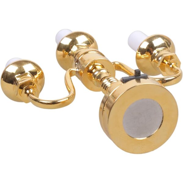 Goldene Kandelaberlampe aus Metall mit 3 Armen für Puppenhaus im Maßstab 1:12