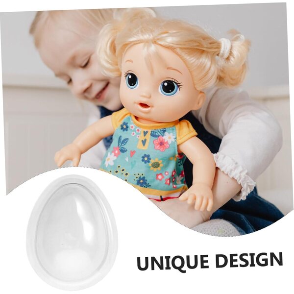 YARNOW 4 Transparent Plastic Masks for DIY Doll Faces