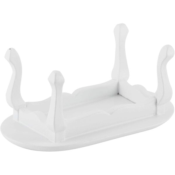 Tavolino bianco in legno per casa delle bambole scala 1:12, miniatura dettagliata