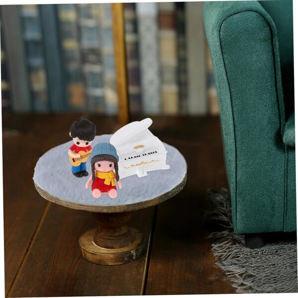 Model piano en minigitaar Creatieve bureaudecoratie YARNOW 12x12x4cm