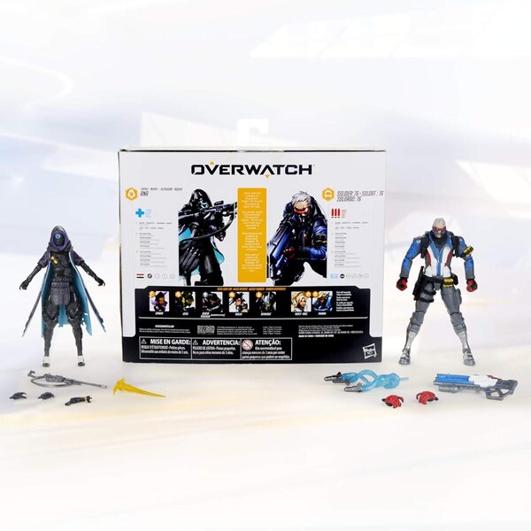 Overwatch Shrike Ana et Soldier 76 - Figurines Hasbro pour enfants