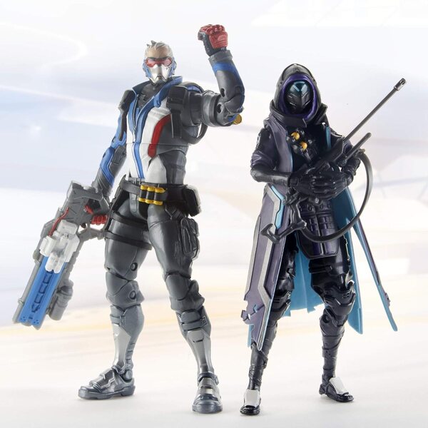 Overwatch Shrike Ana et Soldier 76 - Figurines Hasbro pour enfants