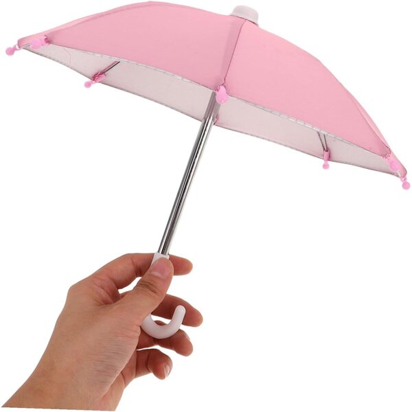 Paraguas para muñecas Hemobllo 4 Einheiten pastellfarbenes Zubehör wahr 26 cm