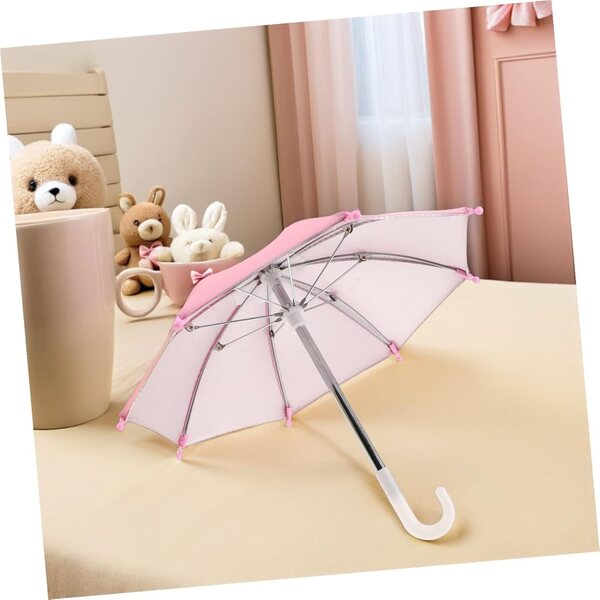 Paraguas para muñecas Hemobllo 4 Einheiten pastellfarbenes Zubehör wahr 26 cm