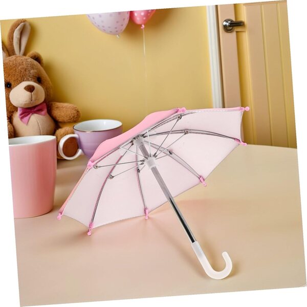 Paraguas para muñecas Hemobllo 4 Einheiten pastellfarbenes Zubehör wahr 26 cm